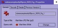 Windows Properties of JP2 File