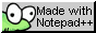 Made with Notepad++ with the lizard mascot