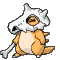 Cubone blinking and wagging its tail
