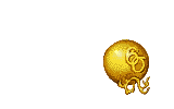 a gold eastern dragon slithering toward a gold orb