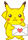 pikachu with mail